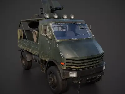 Military car Low-poly 3D model by holy360 from CGTrader