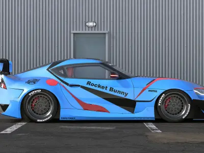 toyota supra rocket bunny 3D model