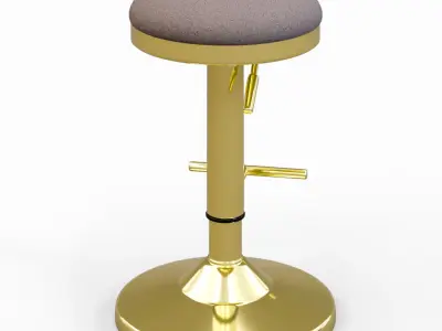 Bar stool Low-poly 3D model