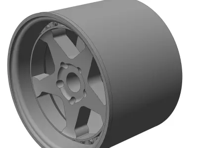 Yabaking Spoke 164 RIMS FOR HOTWHEELS 3D print model 3D print model