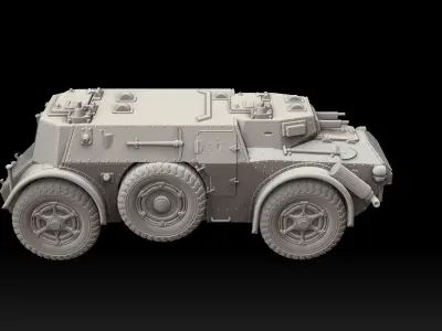 Battle Bus APC Tank Destroyer 3D print model
