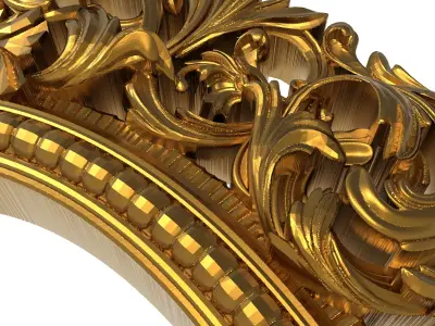 carved frame 3D model 47