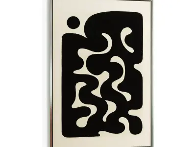Picture with frame N-004 3D model