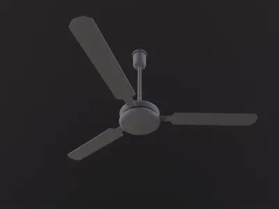 Ceiling Fan 3D Model Low-poly 3D model