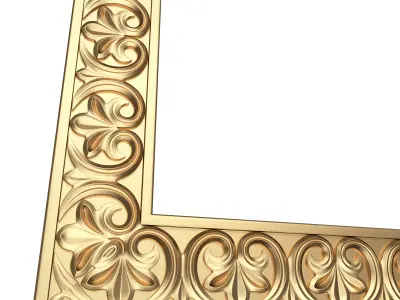 Classic Frame 027 Low-poly 3D model