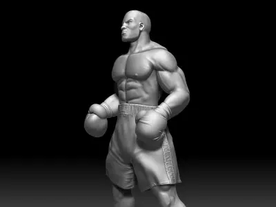 Mike Tyson Statue 3D print model