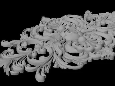 dekor ornate ornament 3D model buy