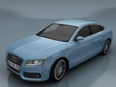 Audi S5 Sportback Low-poly 3D model