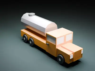 Cartoon Truck  Free 3D model