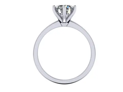 Solitaire Diamond Fashion Ring R7 3D print model