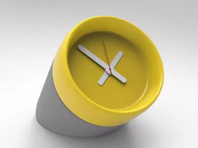 Celo Table Clock Low-poly 3D model