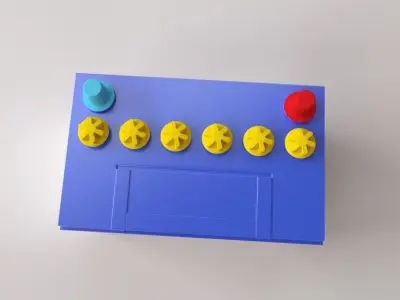 Car Battery 3D model
