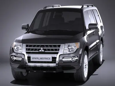 Mitsubishi Pajero Full 2015 VRAY 3D model