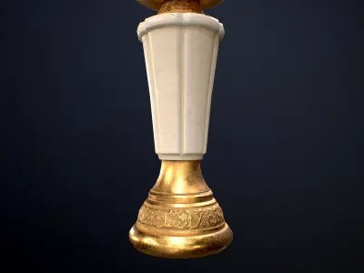 Treasure Chalice Low-poly Game-Ready PBR Low-poly 3D model