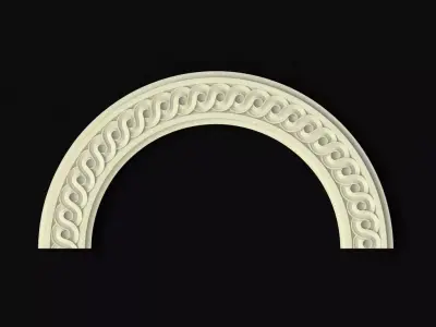 Central decor ornament for furniture 3D model 246