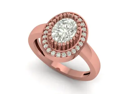 Stone Ring 3D print model shop