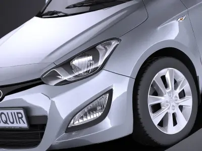 Hyundai  I20 5door 2014 VRAY 3D model