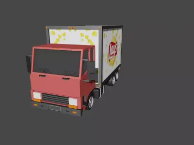 Lays Truck 3D model