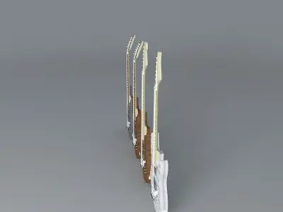 Kramer focus 6000 guitar Free 3D model
