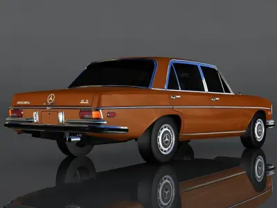 Mercedes Benz 300 1972  Low-poly 3D model