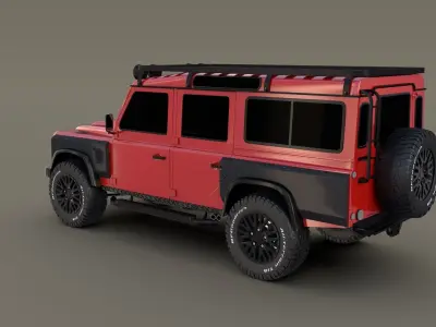 Land Rover Defender 110 Custom v2 3D model