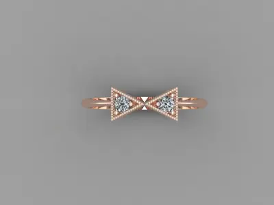 Solitaire Ring Version 1 SR42 3D model