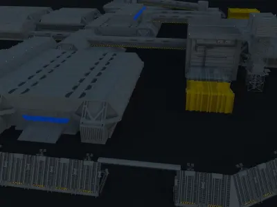 Lv-426 Colonial Hadleys Hope 3D model