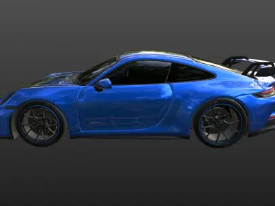 porsche 911 GT3 3D model purchase