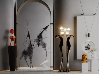 Decoration set 01 3D model