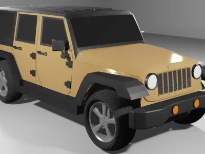 Jeep Wrangler 3D model from CGTrader