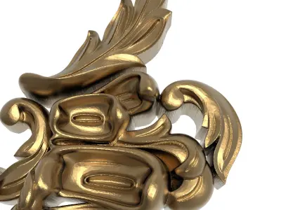  decorative pattern ready for 3D printing 3D model 72