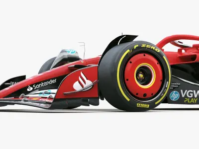F1 Ferrari SF24 2024 Update 3D model
