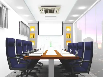 CONFERENCE HALL Low-poly 3D model