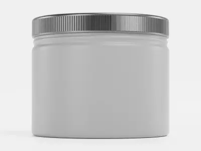 Universal Jar Container V1 - Product Packaging Low-poly 3D model