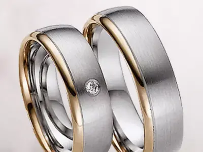 Wedding rings 037 3D print model