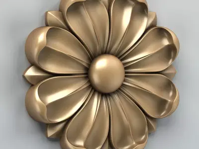 Round rosette 008 3D model