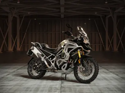 Thiumph tiger 1200 Rally explorer 20022 Low-poly 3D model