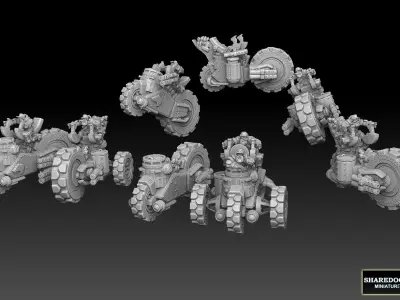 Panzer Bike Dwarf Version 3D print model