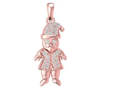 Cute Boy Diamond Pendant Jewelry 663 3D print model