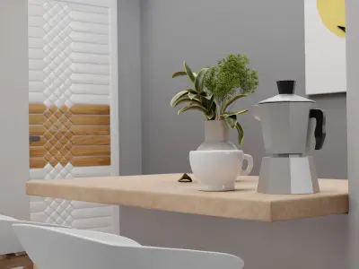 Kitchen isometric 3D model