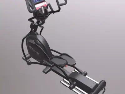 Exercise bike Low-poly 3D model