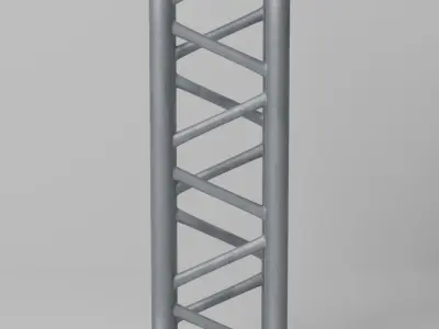 Metal truss set 3D model