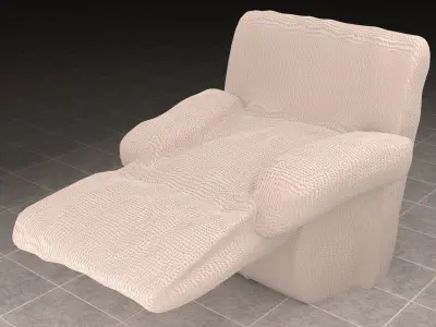 Lazy Boy Chair Low-poly 3D model