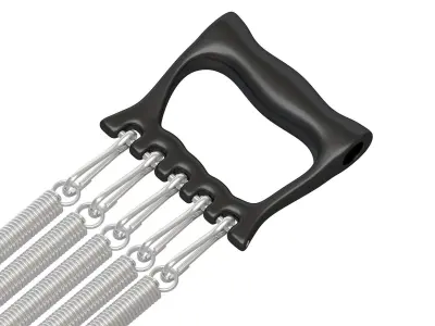 Spring Chest Expander Black 3D model