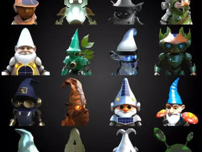 RoboGnome Guardians Collection 3D print model