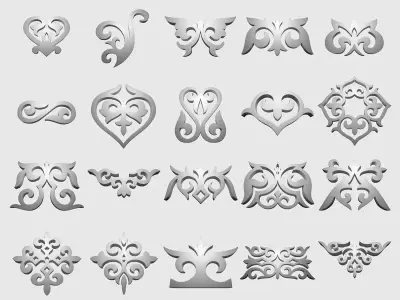 Ornament ornamental design 3D model