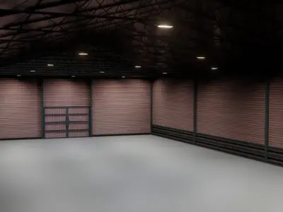 WAREHOUSE interior in the classic style 3D model