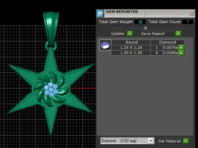 Starburst Pendant  3D print model