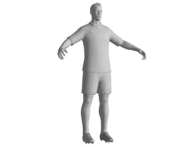 Football Player 01 Low-poly 3D model