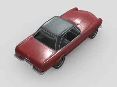 MercedesBenz W113 1963 Low-poly 3D model